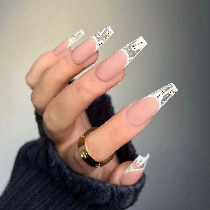 Artificial nail set with elegant pointed accents Bowlift