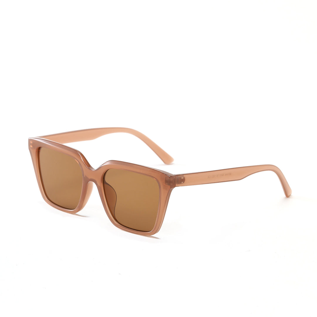 Women's geometric sunglasses with protective UV filter and stylish tortoiseshell design Bowlift