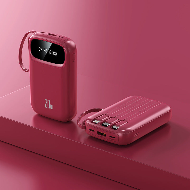 High-performance power bank with integrated charging adapter Bowlift