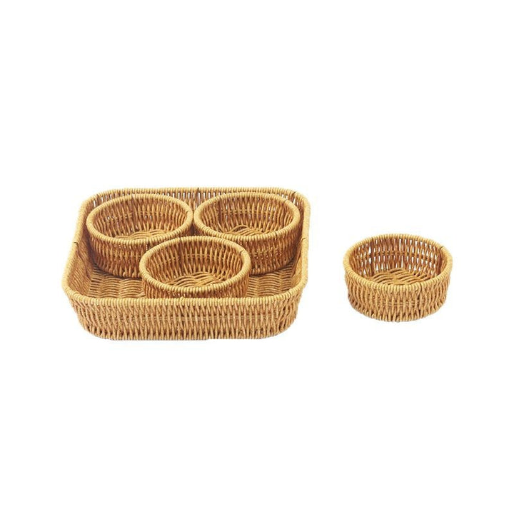 Multi-Function Woven Storage Basket Set Bowlift