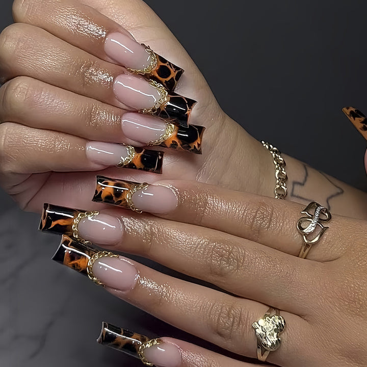 Elegant Long Acrylic Nail Extensions Bowlift