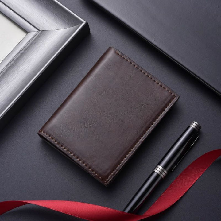 Premium Leather Business Card Holder Bowlift