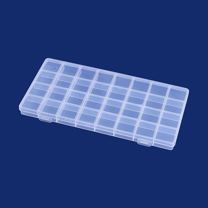 Multi-Divisional Transparent Craft Storage Box Bowlift