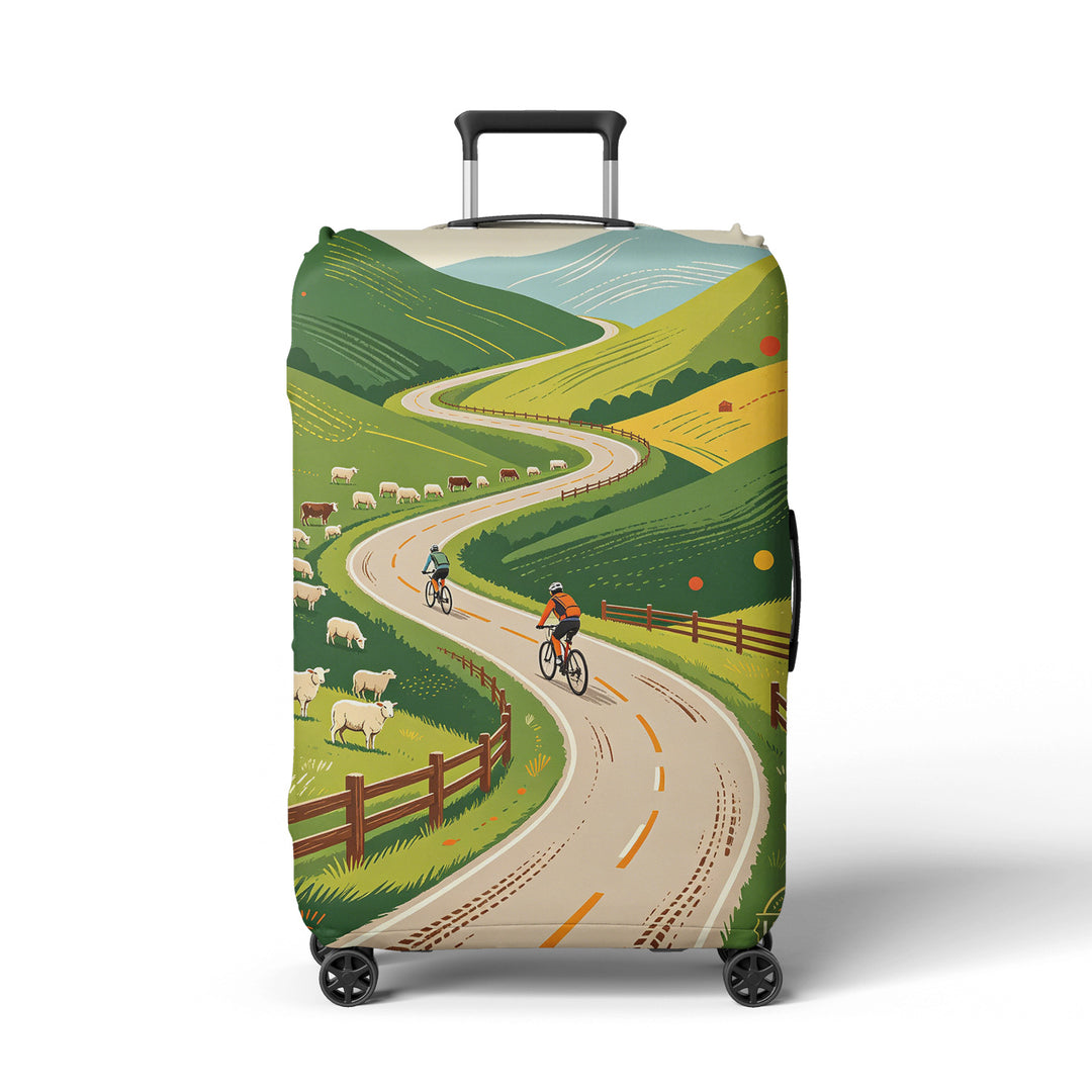 Women's suitcase cover with beach motif Bowlift