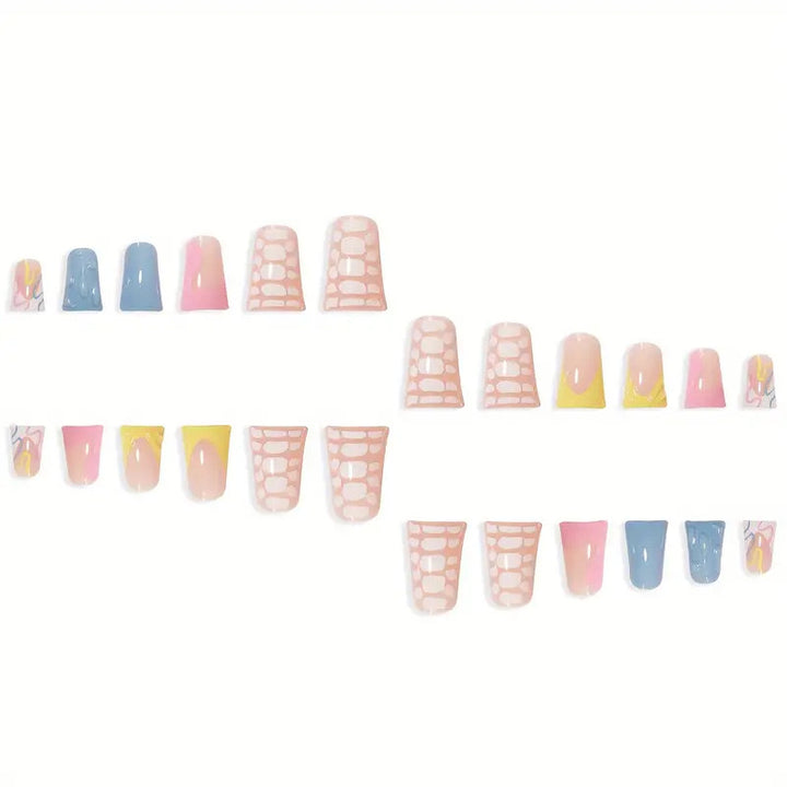 Abstract Nail Art Extensions Bowlift