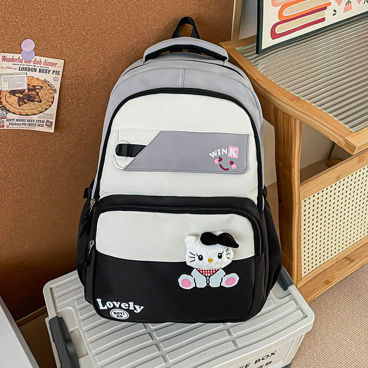 Fun-Themed Plush Character Backpack Bowlift