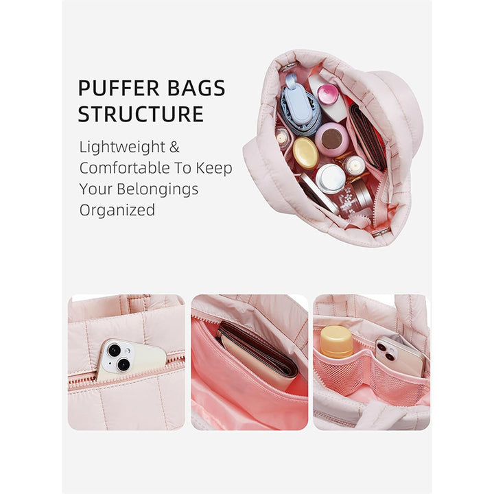 Fashionable quilted handbag Bowlift