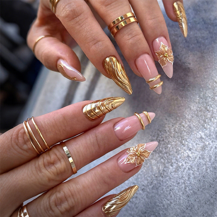 Artistic Premium Metallic Nail Extensions Bowlift