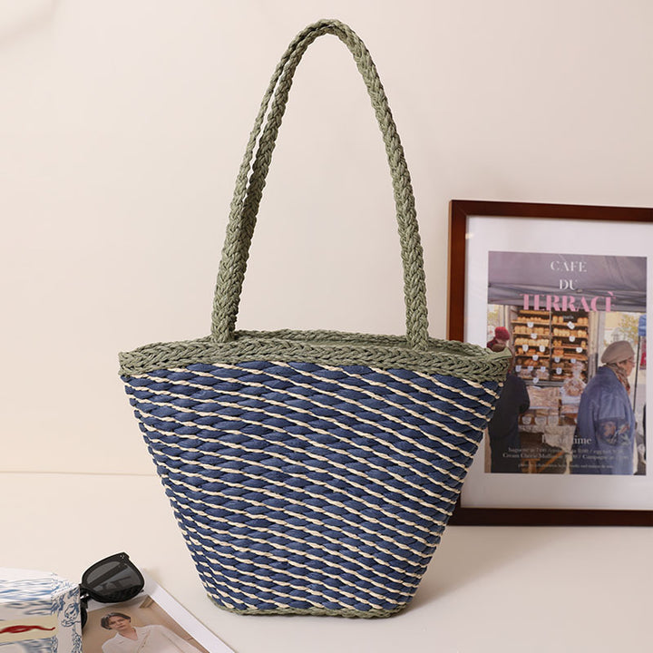 Braided Beach Bag with Wide, Sturdy Handles Bowlift