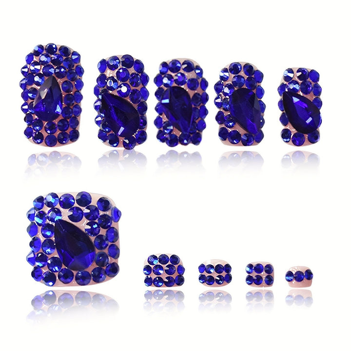 Glamorous Crystal-Embellished Nail Art Set Bowlift