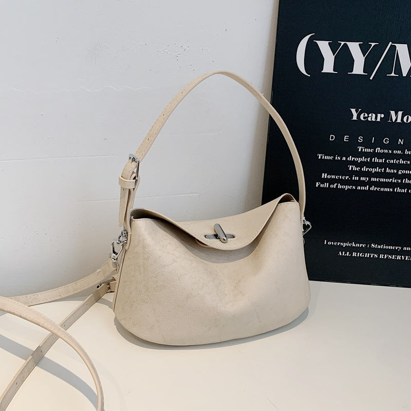 Elegant Soft-Suede Shoulder Bag Bowlift