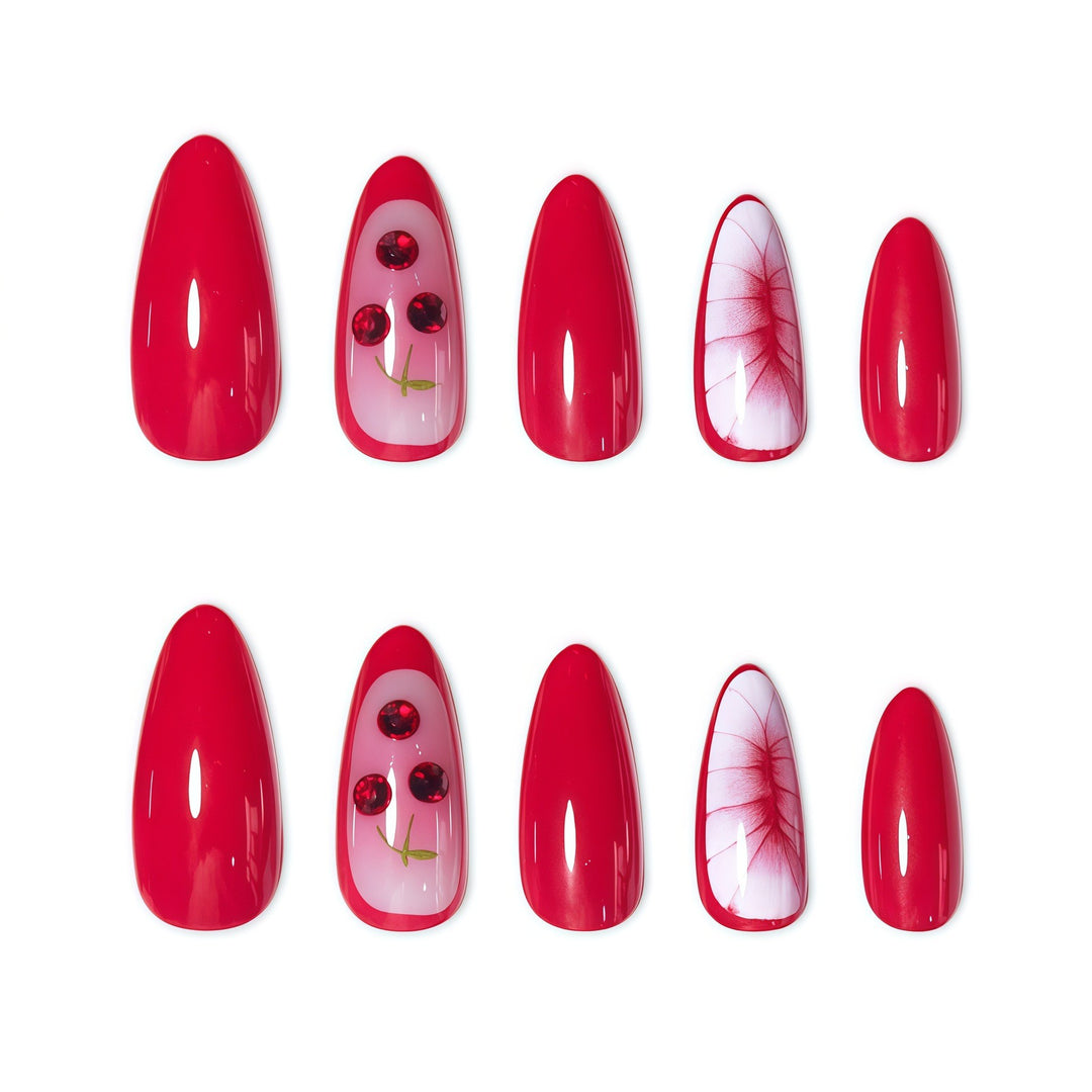 Artistic Cherry Blossom Nail Design Bowlift