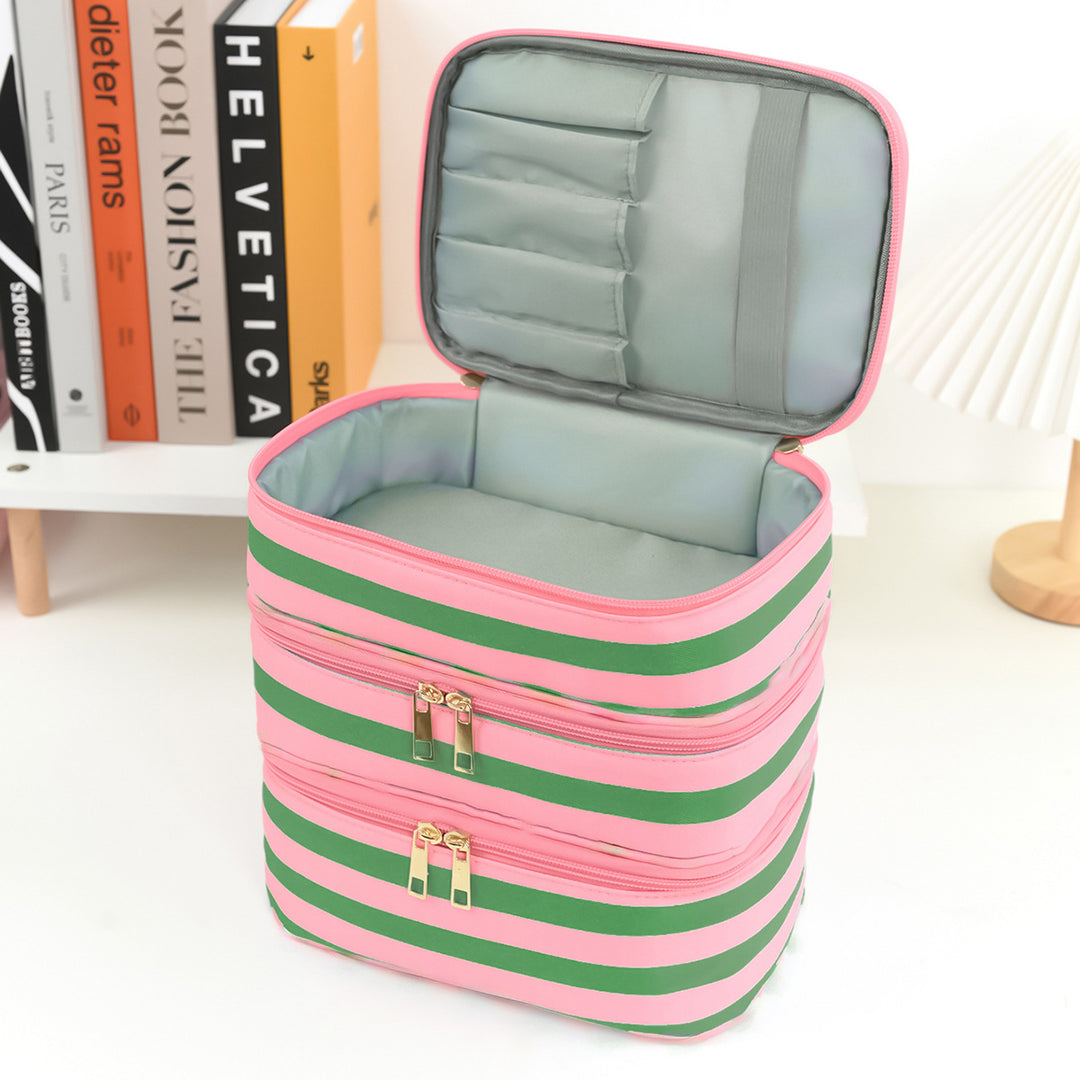 Stylish cosmetic organizer with multiple compartments Bowlift