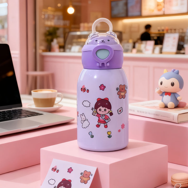 Women's water bottle with unique astronaut design Bowlift