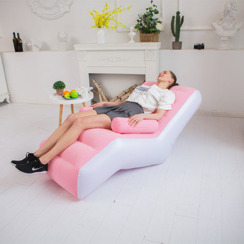 Women's Inflatable Comfort Lounge with Ergonomic Armrests Bowlift