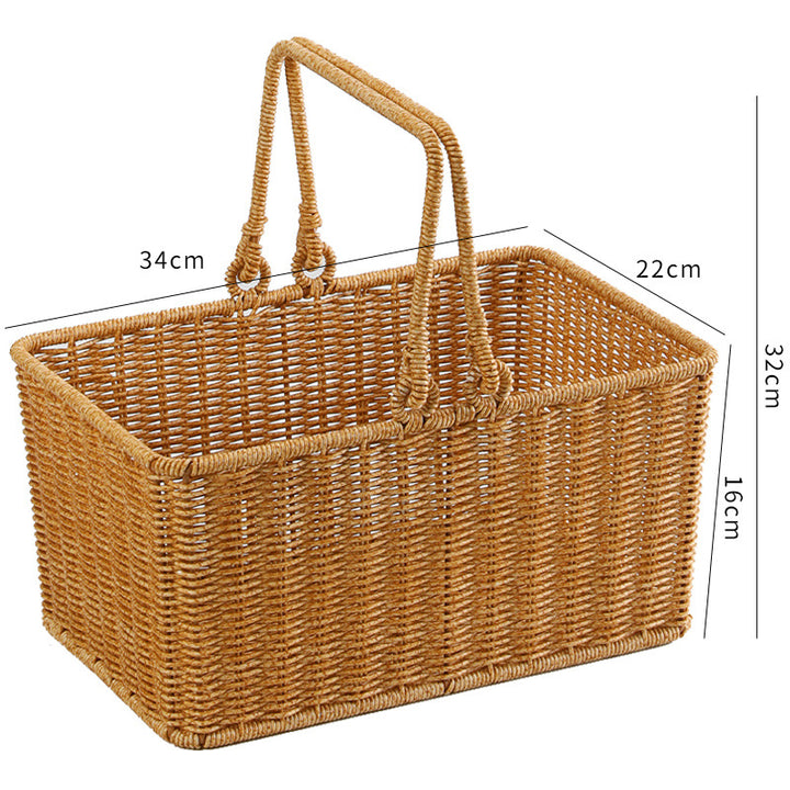 Unisex Rectangular Shopping and Storage Basket Bowlift
