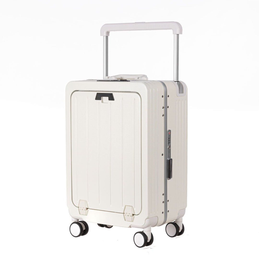 Unisex Compact Aluminum Hard Shell Carry-On Suitcase Bowlift
