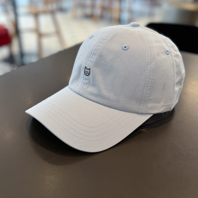 Unisex Cute Cat Embroidered Baseball Cap Bowlift