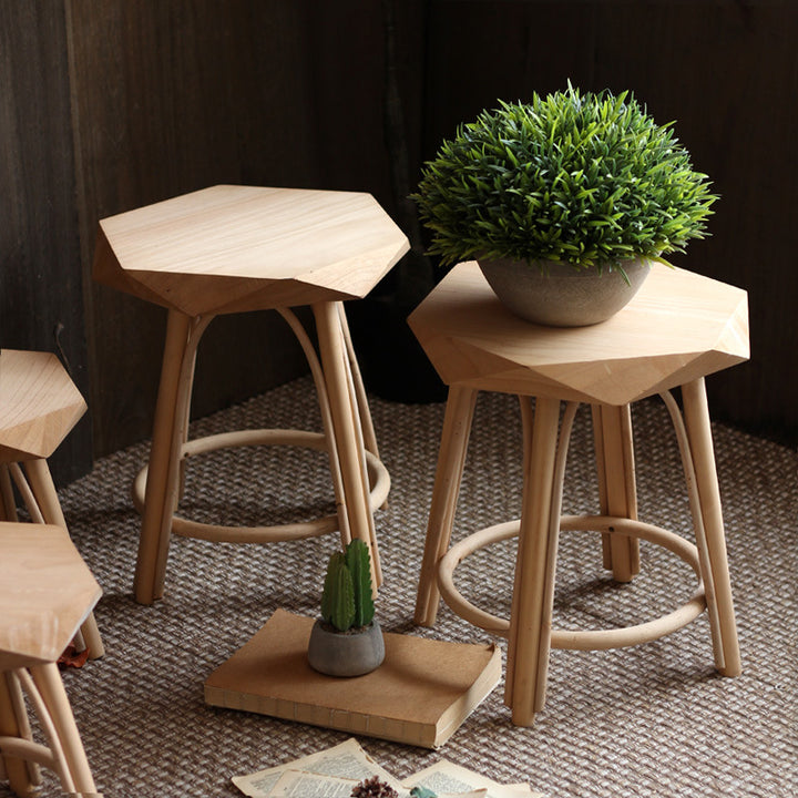 Modern stool made of high-quality Bowlift wood