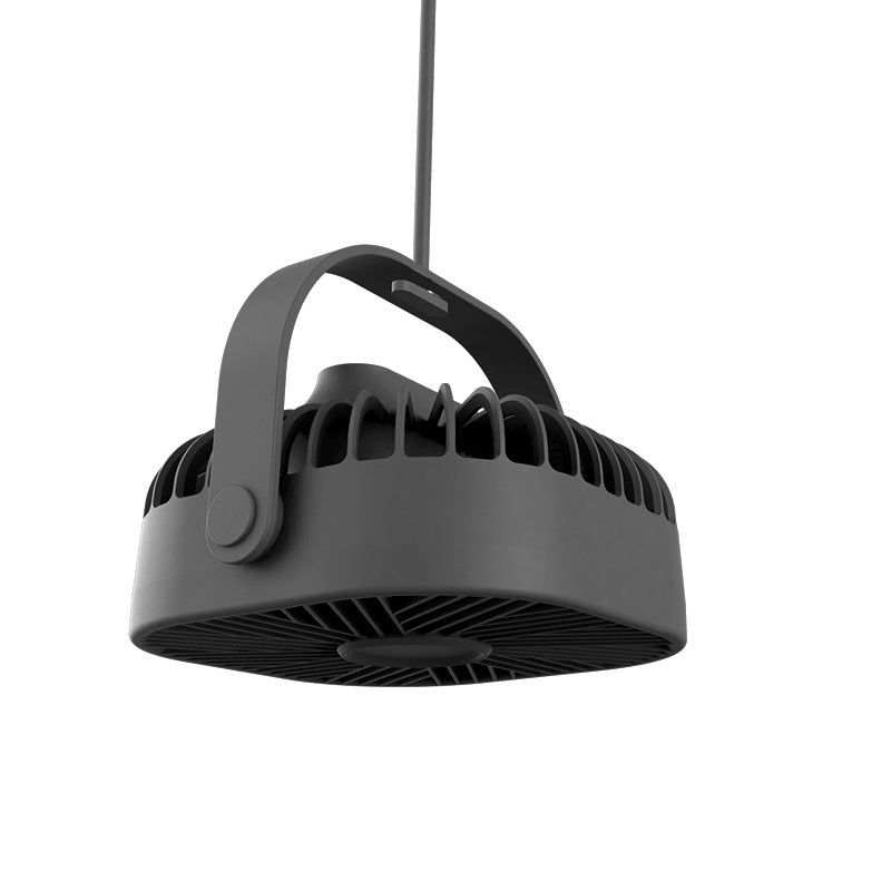 Unisex ceiling-mounted circular industrial fan with swivel carrying handle Bowlift
