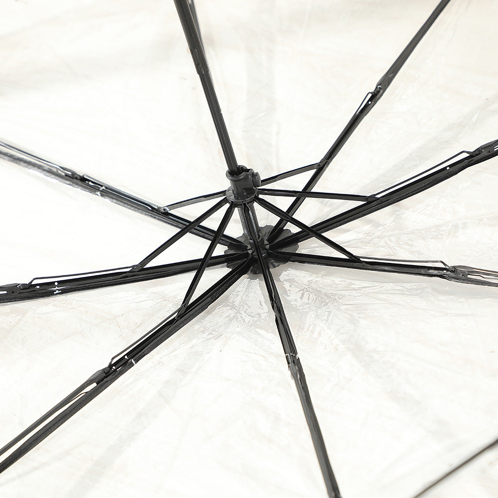 Women's Foldable Umbrella with Floral Pattern Bowlift