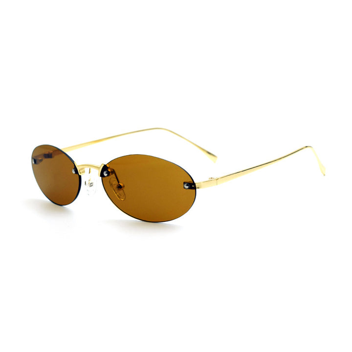 Minimalist Oval Frame Glasses Bowlift