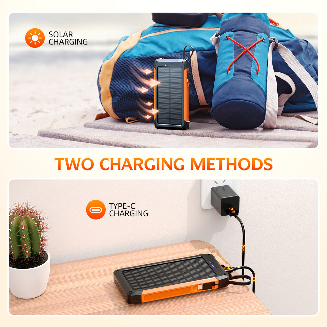 Solar Power Bank with Fast Charging from Bowlift