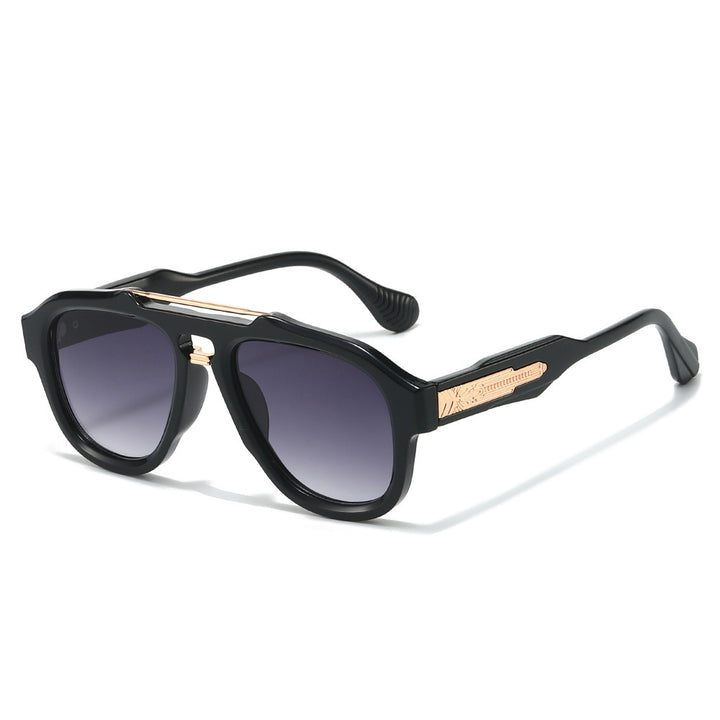 Fashion-Forward Semi-Transparent Shield Sunglasses Bowlift