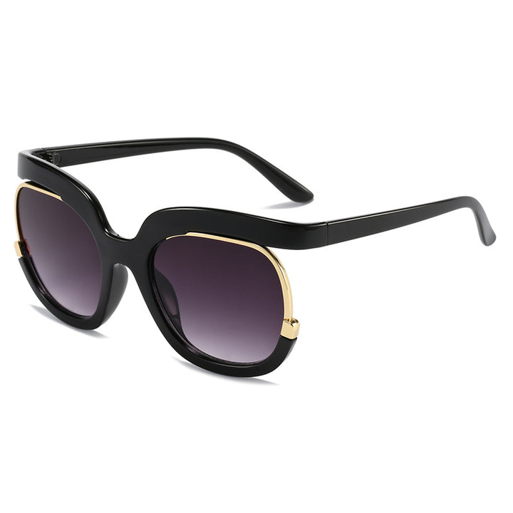 Women Oversized Sunglasses with Elegant Tortoise Design Bowlift