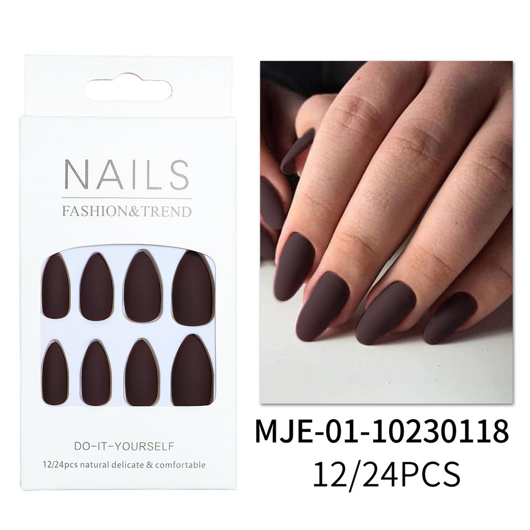 Matte Finish Press-On Nail Extensions Bowlift