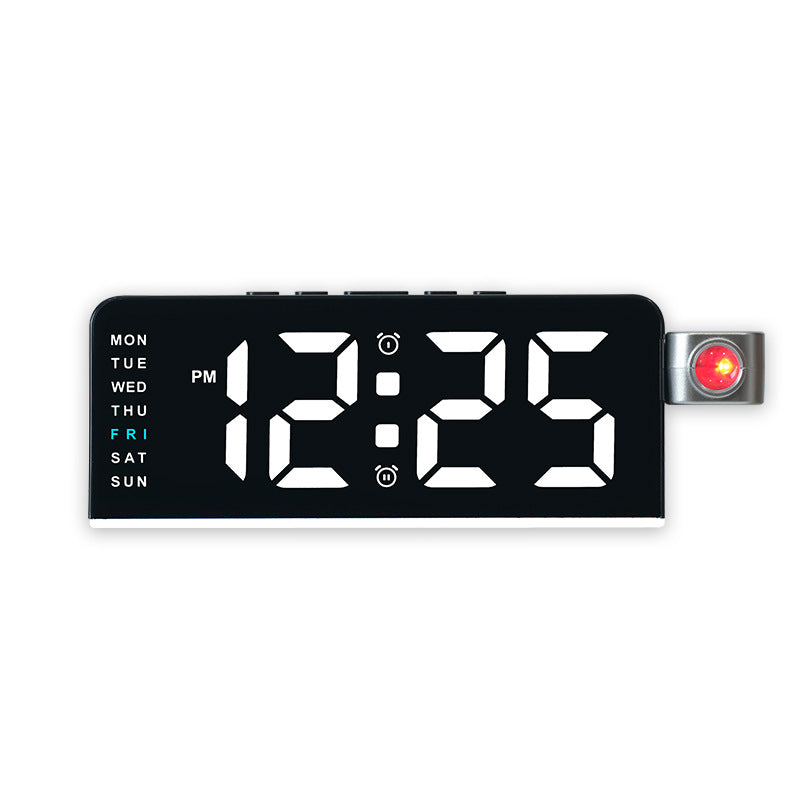 Digital alarm clock with flexible time display and additional weekly overview Bowlift