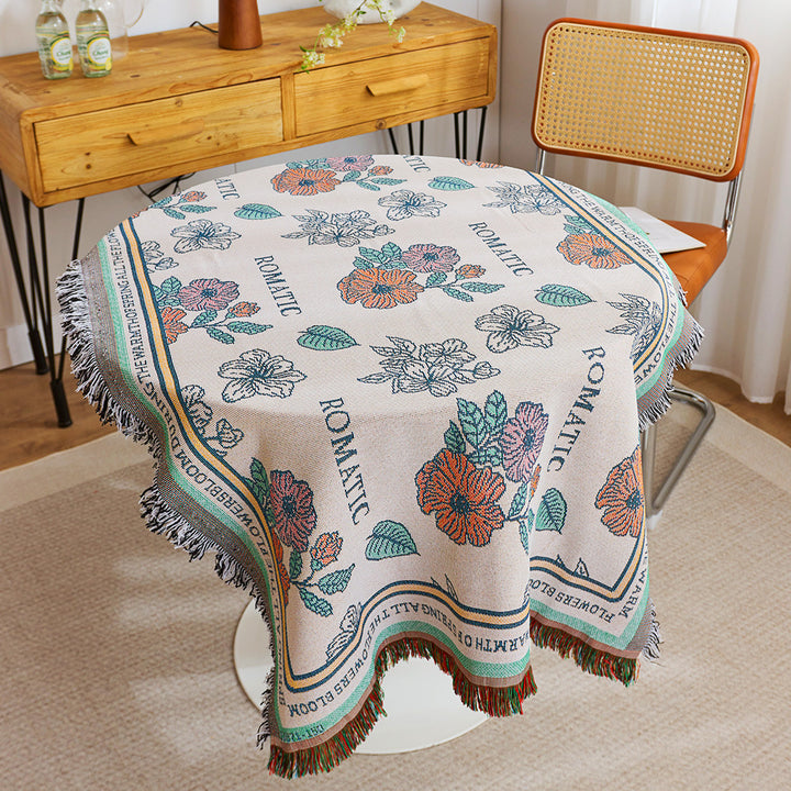Elegant Floral Throw Blanket