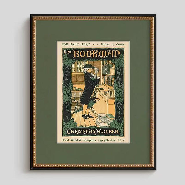 Vintage Bookstore Canned Artwork
