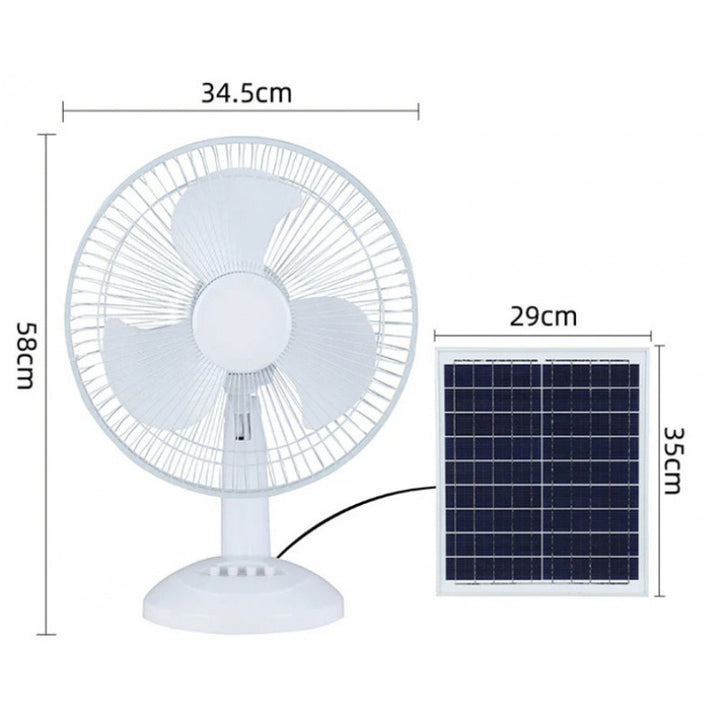 Unisex Solar-powered Stand Fan Bowlift