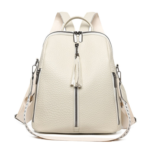Textured Leather Backpack