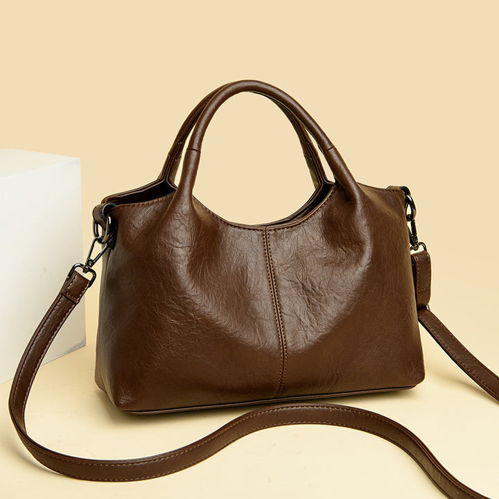 Classic Faux Leather Handbag Bowlift