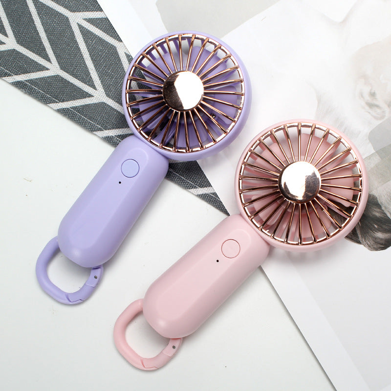 Unisex portable mini hand fan with USB charging and carrying strap Bowlift