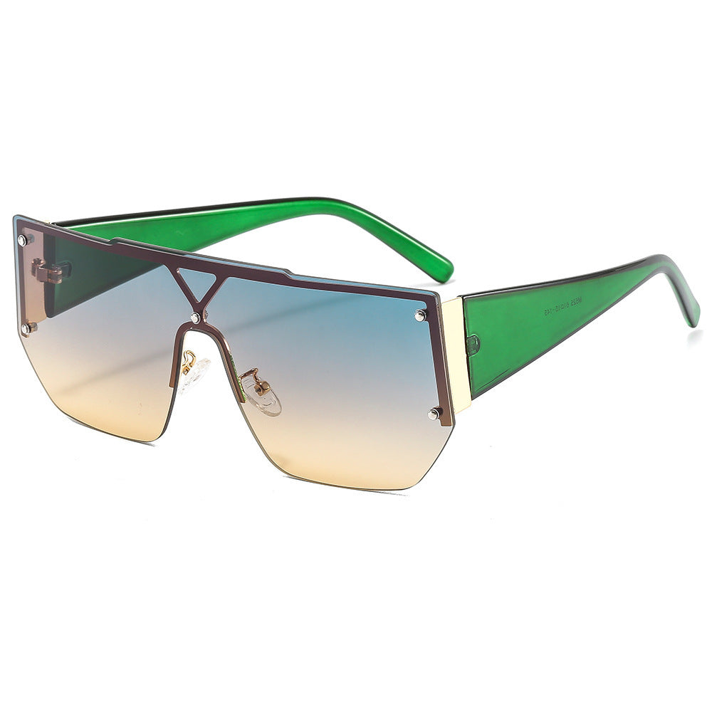 Women's fashionable oversized sunglasses with a unique geometric frame Bowlift