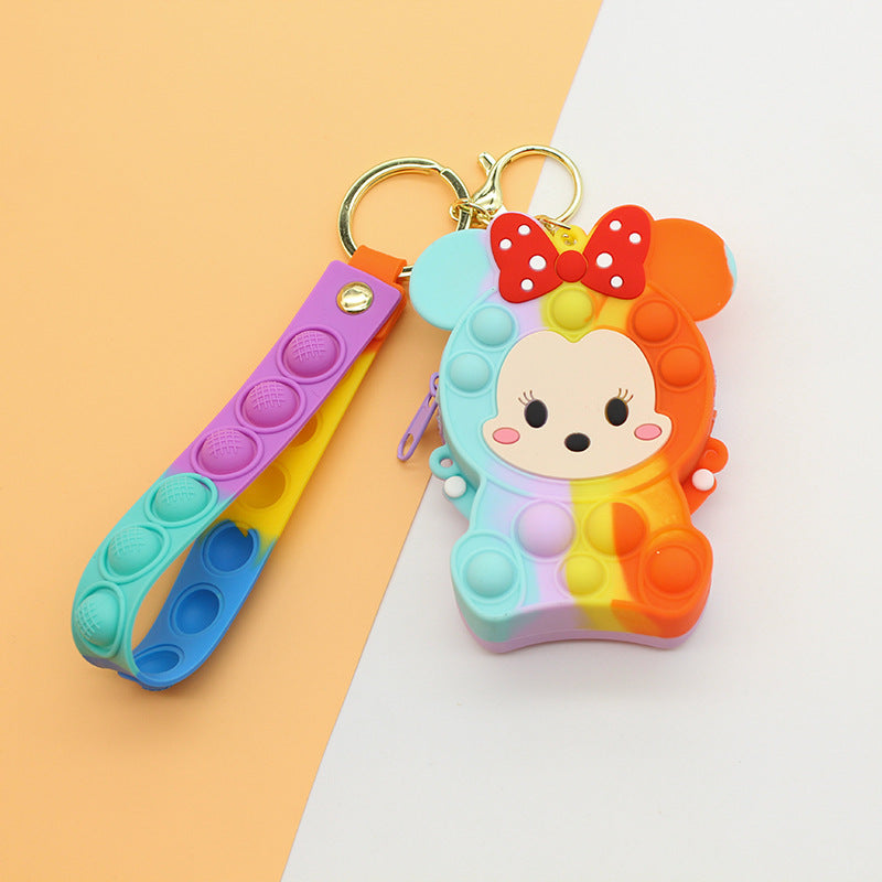 Women's Keychain with Pop It Design Bowlift