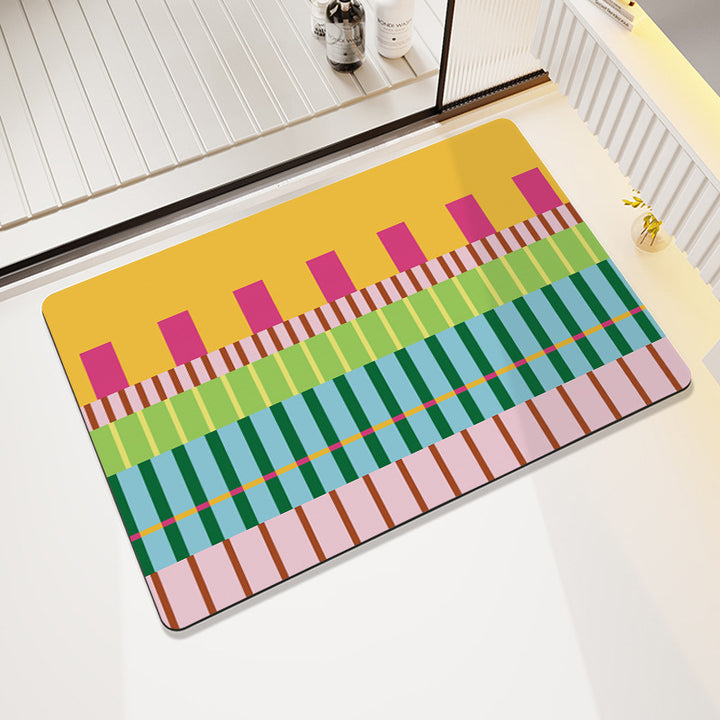 Cheerful Decorative Entrance Mat Bowlift