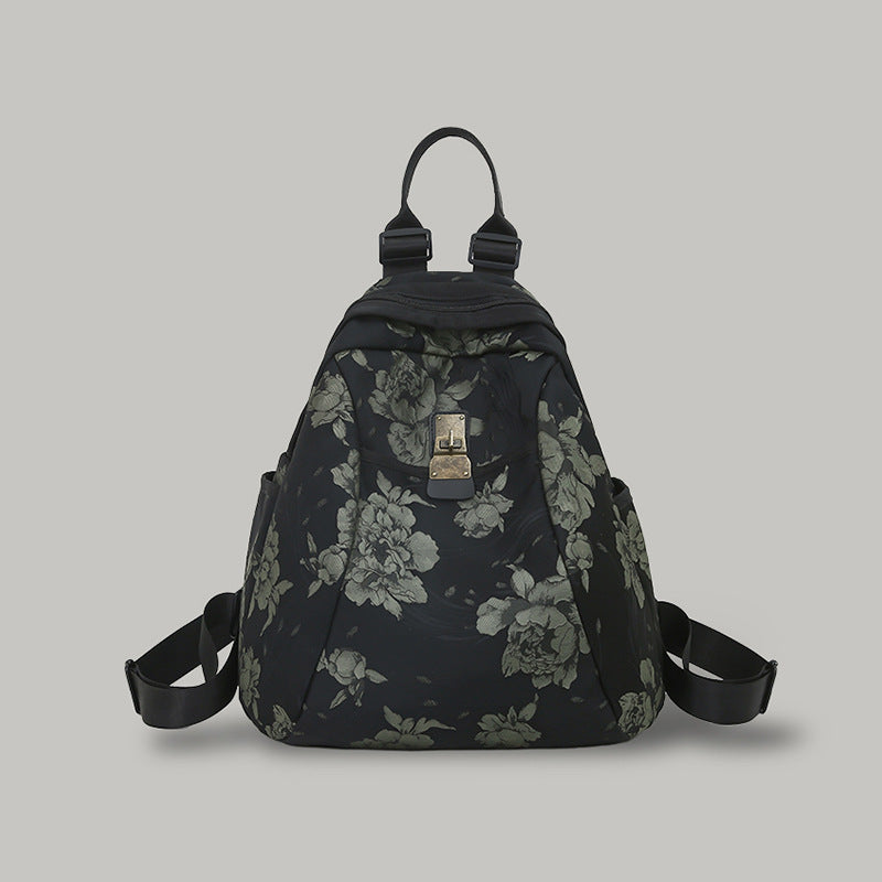 Floral Patterned Casual Daypack Bowlift