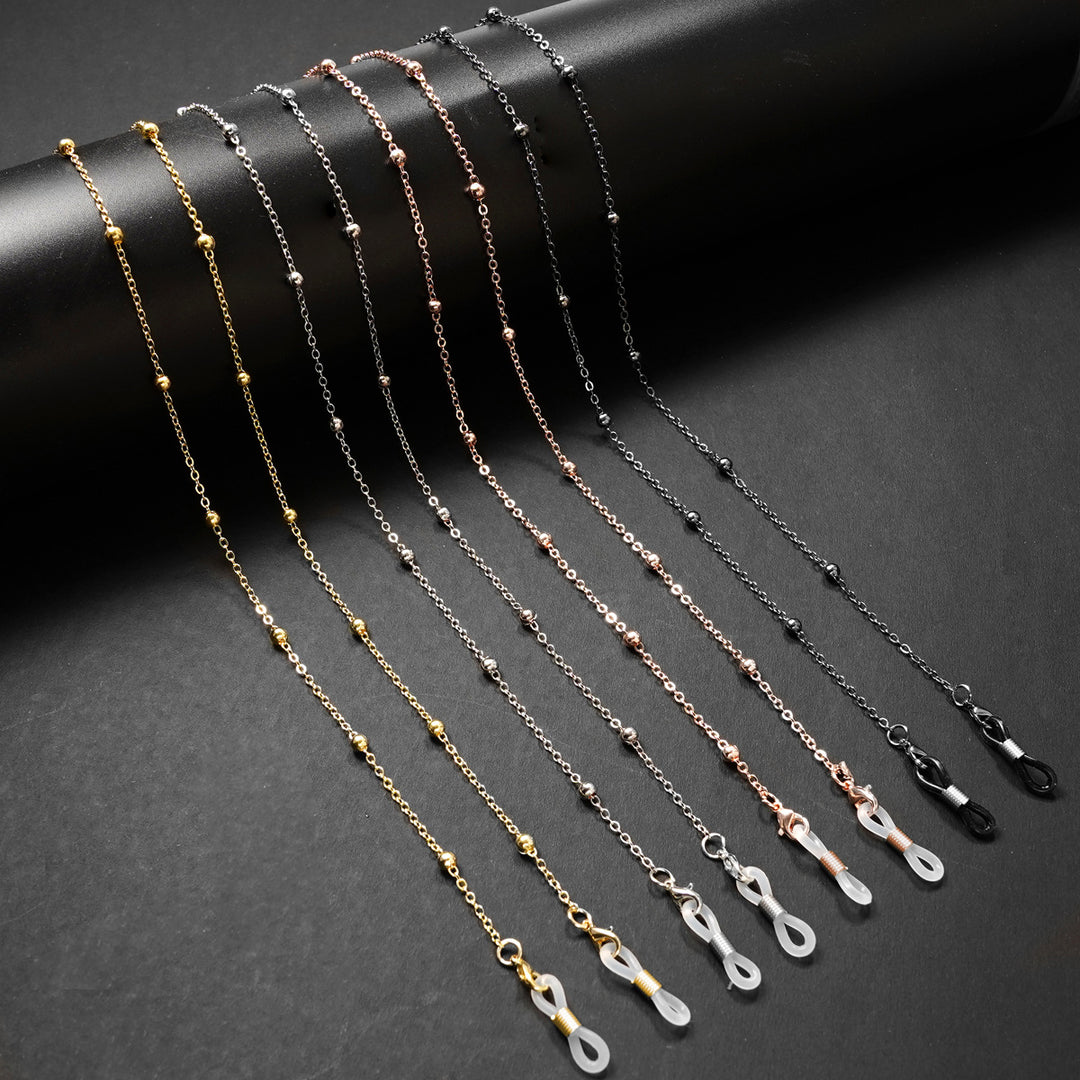 Premium Gold Beaded Eyewear Chain Bowlift