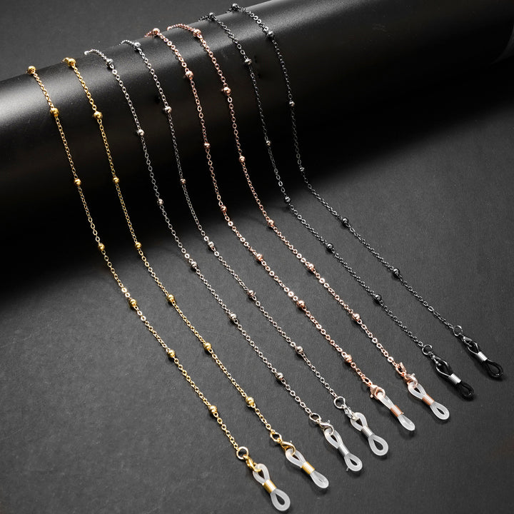 Premium Gold Beaded Eyewear Chain Bowlift
