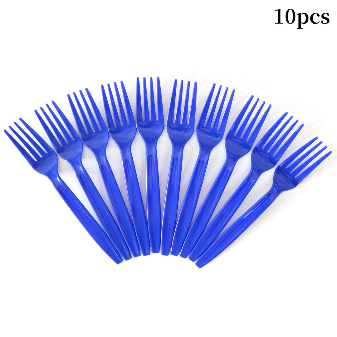 Unisex nan robust disposable forks made of food-safe plastic for dessert and party plates Bowlift