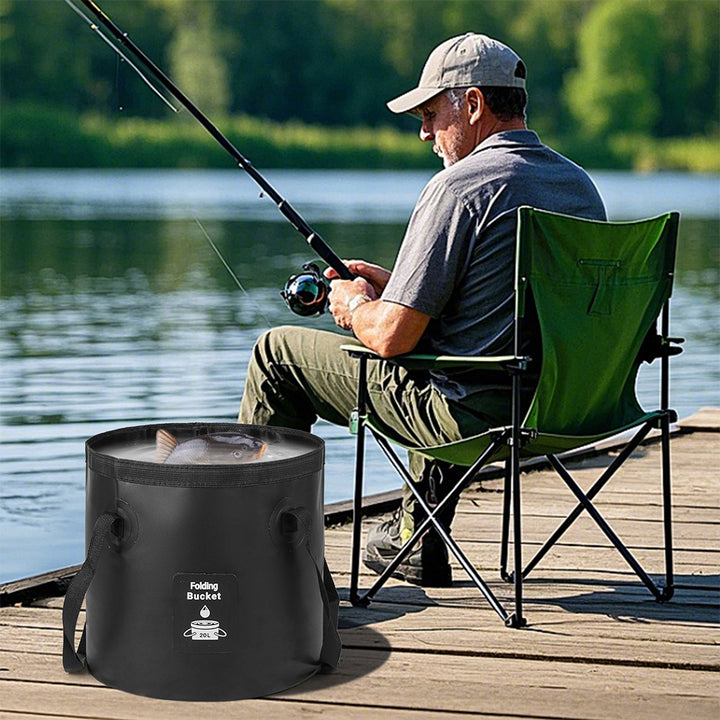 Ladies Foldable Water Container with Sturdy Carry Handle Bowlift
