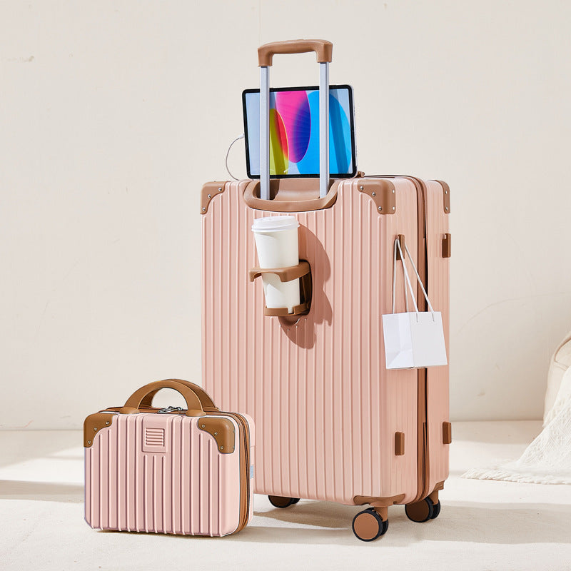 Unisex Lightweight Expandable Spinner Luggage Bowlift