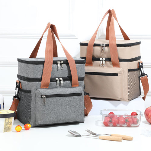 Multi-Compartment Insulated Food Storage Tote Bowlift