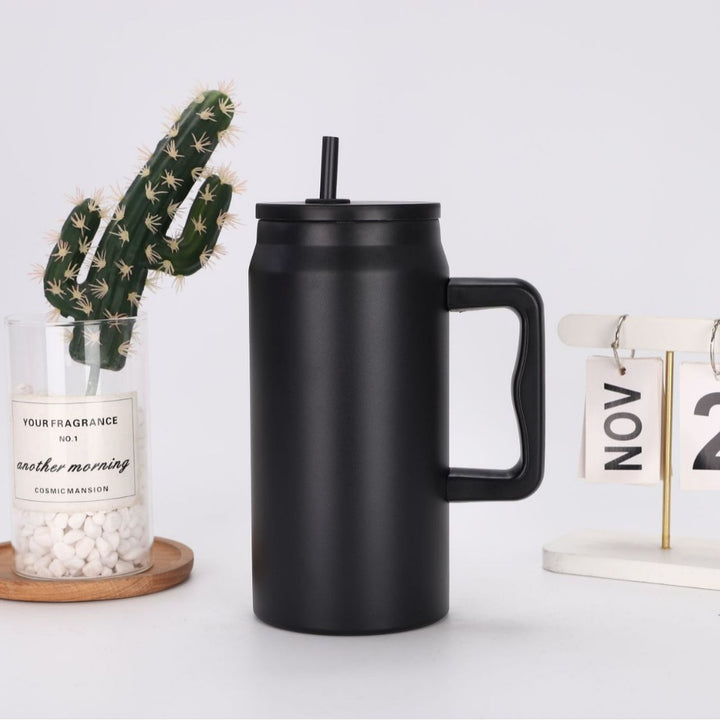 Women's Insulated Drinking Cup with Handle and Straw Bowlift