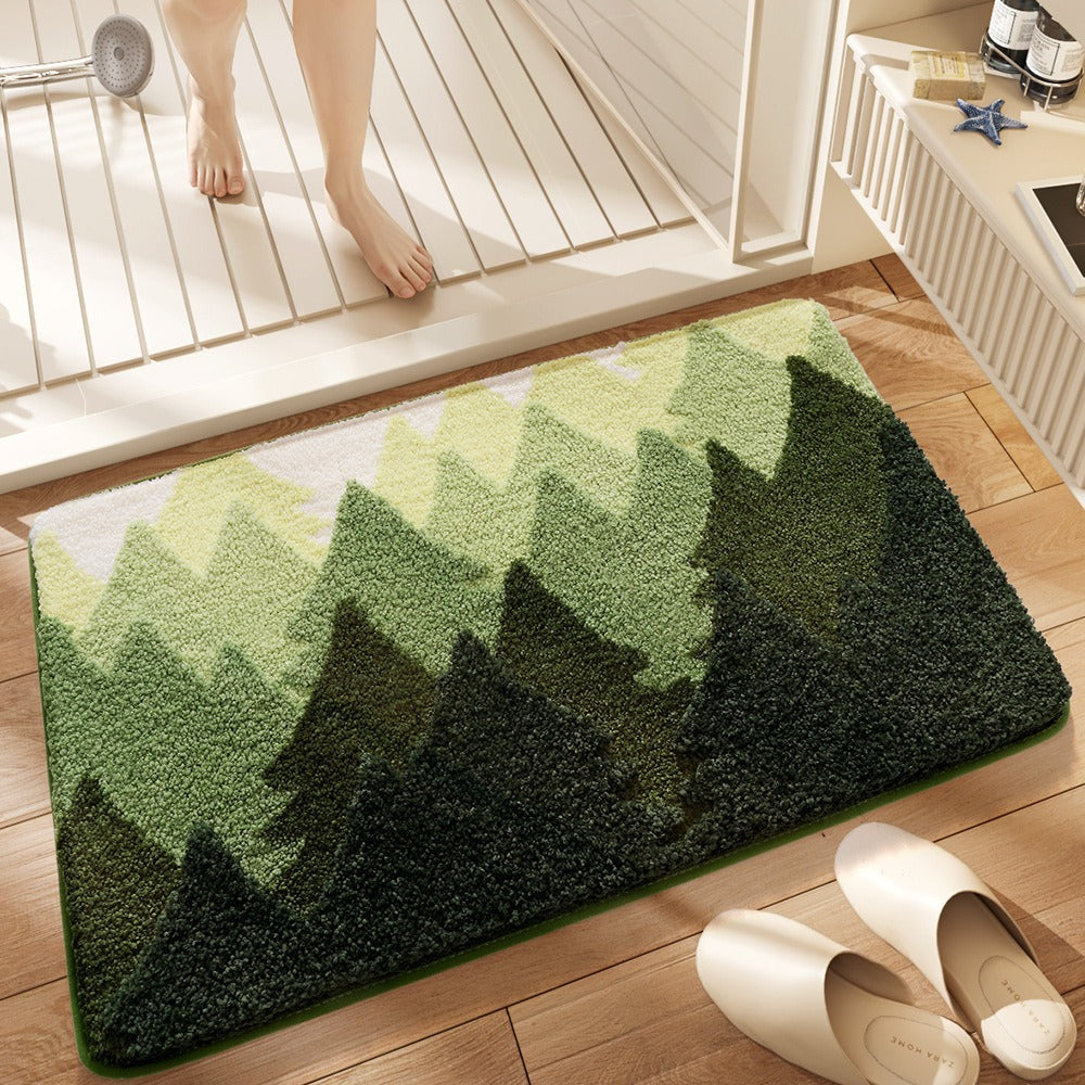 Cozy Rainbow-Themed Bath Mat