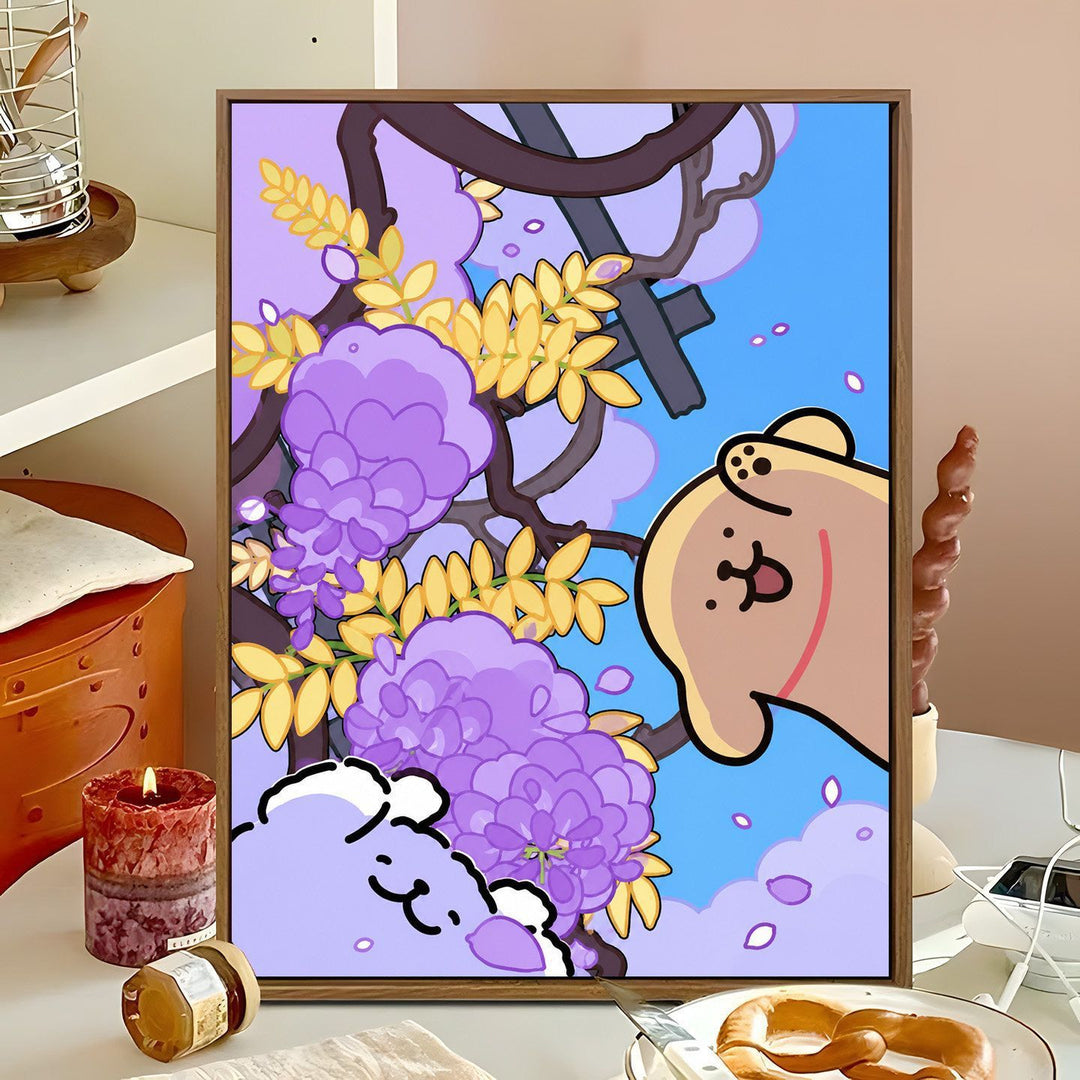 Cute Animal-Themed Swing Wall Art Bowlift